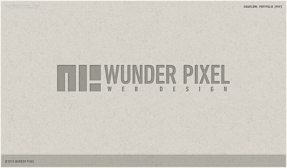 制作実績「Wunder Pixel Web Design」ポートフォリオサイト