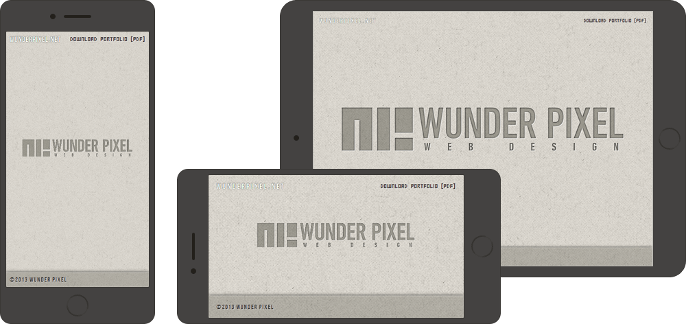 制作実績「Wunder Pixel Web Design」ポートフォリオサイト